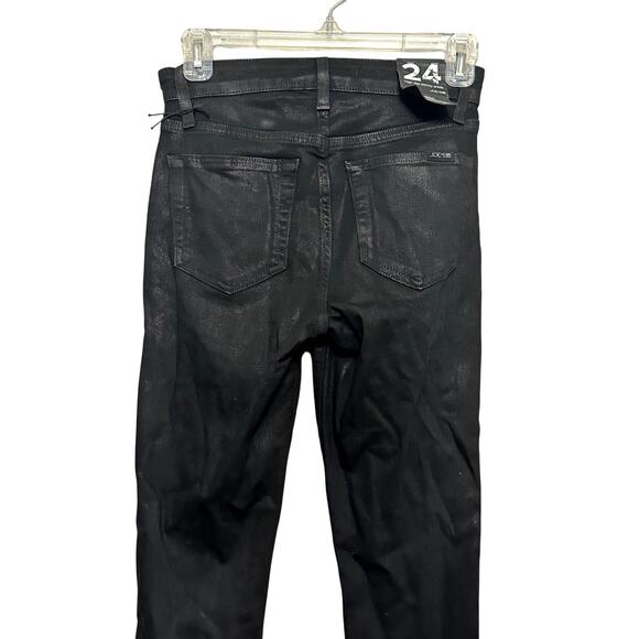 Joe's Jeans High Rise Skinny Stretch Fabric Ankle Length Black Women's 24 NWT - Picture 7 of 11